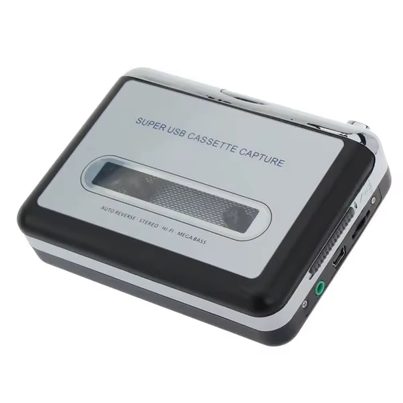 12V Classic USB Cassette Player Cassette to MP3 Converter Capture Audio Music Player Cassette Recorders Convert Music 10W