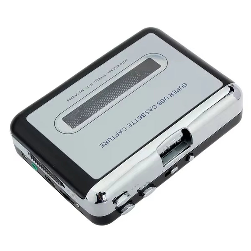 12V Classic USB Cassette Player Cassette to MP3 Converter Capture Audio Music Player Cassette Recorders Convert Music 10W