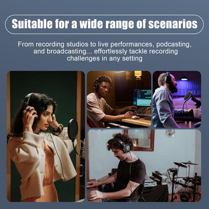 Microphone Isolation Shield with Tripod Stand & Pop Filter