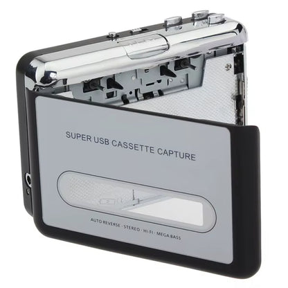 12V Classic USB Cassette Player Cassette to MP3 Converter Capture Audio Music Player Cassette Recorders Convert Music 10W