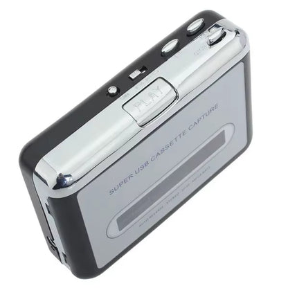 12V Classic USB Cassette Player Cassette to MP3 Converter Capture Audio Music Player Cassette Recorders Convert Music 10W